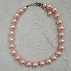 Vintage Pink Pearl Necklace